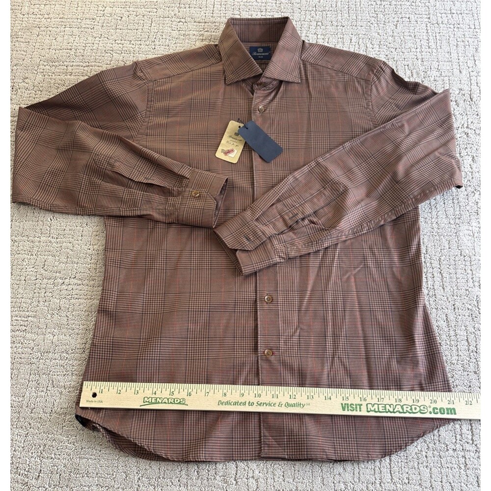 Brancaccio pre owned Men's Long Sleeve Shirt Regular Slim.Cotton Large.16” Neck